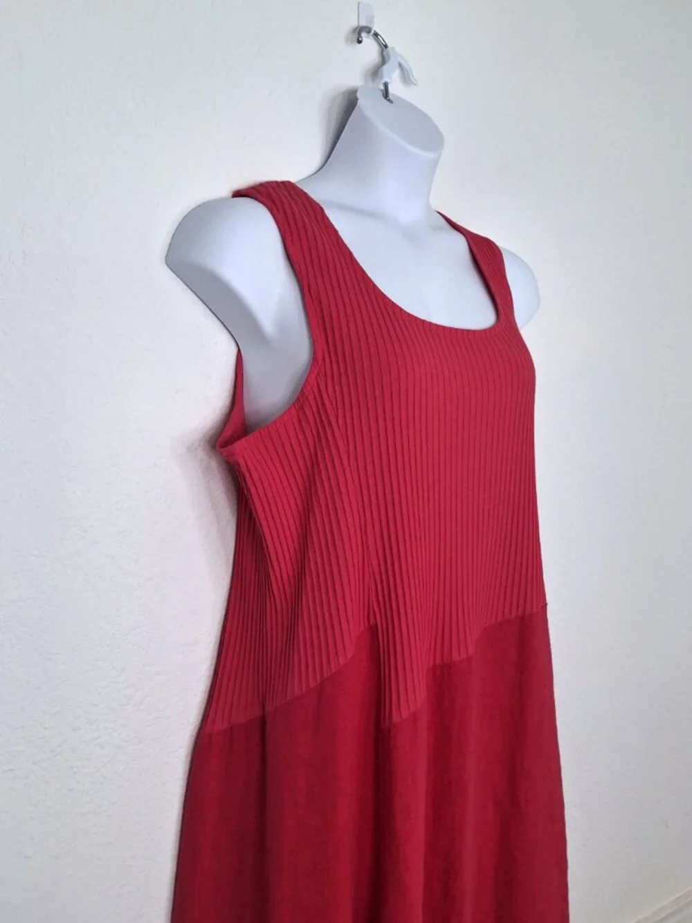 Fenini 100% Linen Cotton Dress Midi Sz XL Convertible Sundress Lagenlook Coastal